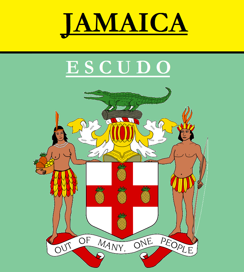 Escudo De Armas De Jamaica Escudo De Armas De Jamaica Pegatinas